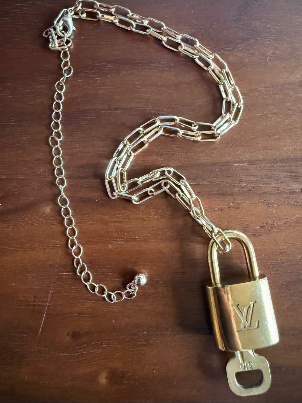 Louis Vuitton Gold Lock & Key #310